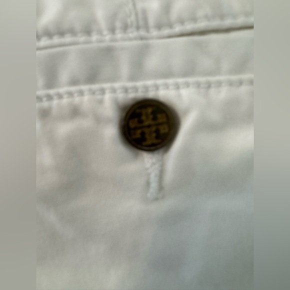 Tory Burch White Chino Ankle Length Pants Mid Rise Size 27 *Read - Picture 3 of 12